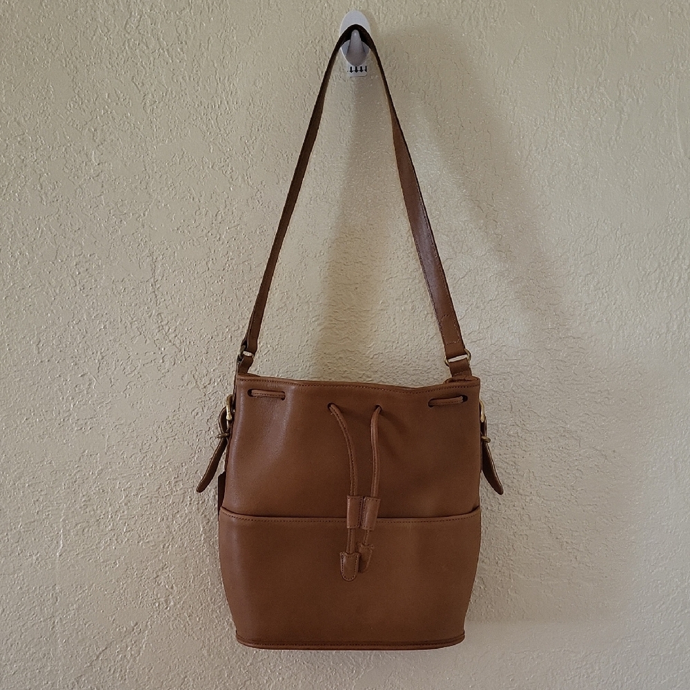 Vintage Coach Equestrian Drawstring Bucket Bag USA